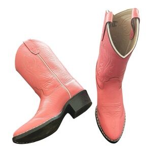 Old West Pretty and Pink Cowgirl Boots